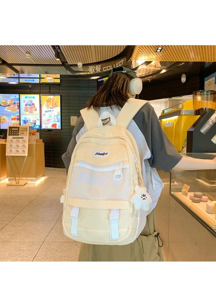 Orta ve Lise Öğrencileri Retro Iş Kıyafeti Sırt Çantası Kore Versiyonu Moda ve Serin Erkek Üniversite Öğrencisi Okul Çantası Kız Sırt Çantası (Yurt Dışından) modelleri