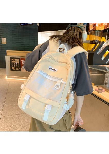 Orta ve Lise Öğrencileri Retro Iş Kıyafeti Sırt Çantası Kore Versiyonu Moda ve Serin Erkek Üniversite Öğrencisi Okul Çantası Kız Sırt Çantası (Yurt Dışından) fırsatları