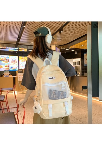 Orta ve Lise Öğrencileri Retro Iş Kıyafeti Sırt Çantası Kore Versiyonu Moda ve Serin Erkek Üniversite Öğrencisi Okul Çantası Kız Sırt Çantası (Yurt Dışından) indirimleri