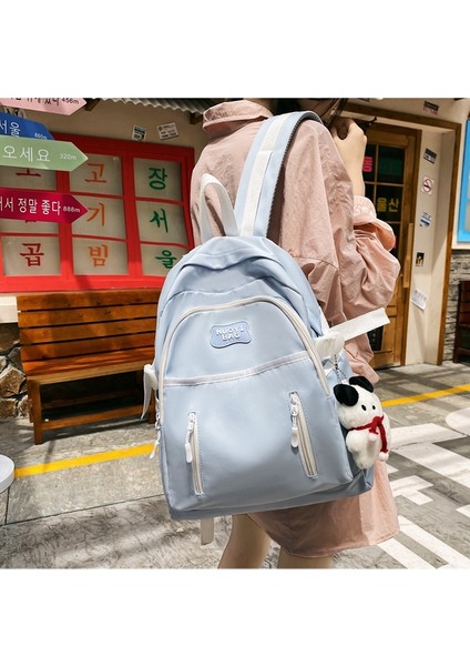 Okul Çantası Kadın Ortaokul Öğrencisi Moda Büyük Kapasiteli Seyahat Sırt Çantası Kız Tatlı Lise Öğrencisi Sırt Çantası (Yurt Dışından) fiyatları