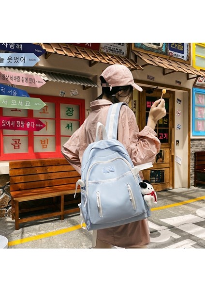 Okul Çantası Kadın Ortaokul Öğrencisi Moda Büyük Kapasiteli Seyahat Sırt Çantası Kız Tatlı Lise Öğrencisi Sırt Çantası (Yurt Dışından) fırsatları