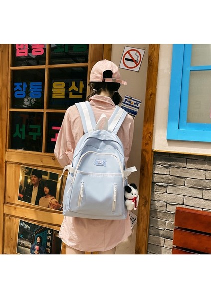 Okul Çantası Kadın Ortaokul Öğrencisi Moda Büyük Kapasiteli Seyahat Sırt Çantası Kız Tatlı Lise Öğrencisi Sırt Çantası (Yurt Dışından) indirimleri