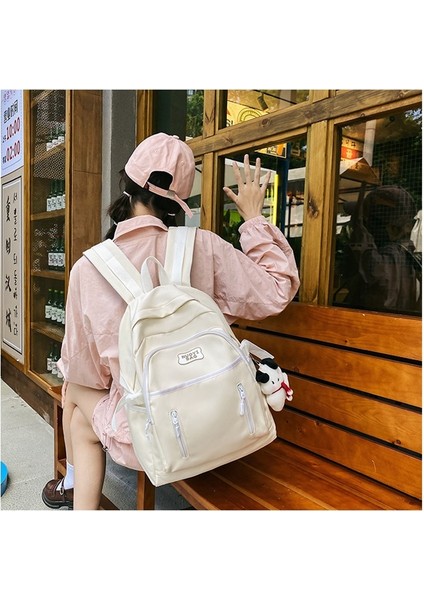 Okul Çantası Kadın Ortaokul Öğrencisi Moda Büyük Kapasiteli Seyahat Sırt Çantası Kız Tatlı Lise Öğrencisi Sırt Çantası (Yurt Dışından) modelleri