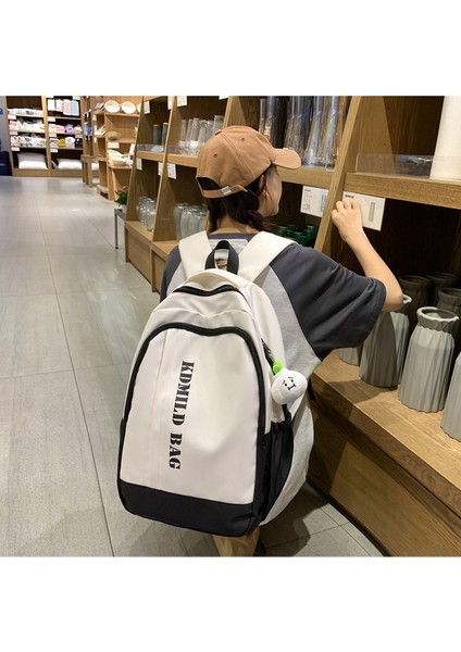 Ortaokul Öğrencisi Okul Çantası 2023 Yeni Basit Seyahat Sırt Çantası Kadın Üniversite Öğrencisi Büyük Kapasiteli Sırt Çantası (Yurt Dışından) fiyatları