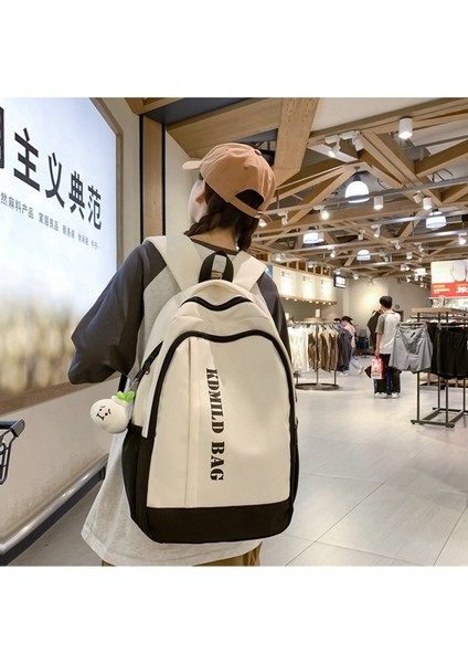 Ortaokul Öğrencisi Okul Çantası 2023 Yeni Basit Seyahat Sırt Çantası Kadın Üniversite Öğrencisi Büyük Kapasiteli Sırt Çantası (Yurt Dışından) modelleri