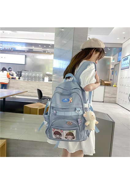 2023 Yeni Üniversite Öğrencisi Sırt Çantası Kadın Lise Öğrencisi Bilgisayar Basit Okul Çantası Seyahat Sırt Çantası (Yurt Dışından) fiyatları