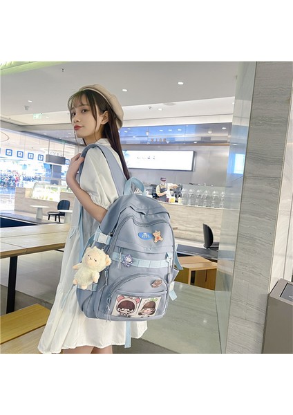 2023 Yeni Üniversite Öğrencisi Sırt Çantası Kadın Lise Öğrencisi Bilgisayar Basit Okul Çantası Seyahat Sırt Çantası (Yurt Dışından) modelleri