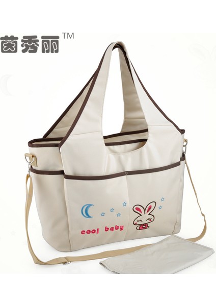 Su Geçirmez Klasik Anne Çantası Kore Tarzı Moda ve Dayanıklı Çok Fonksiyonlu Büyük Kapasiteli Doğum Çantası Anne Çantası (Yurt Dışından)