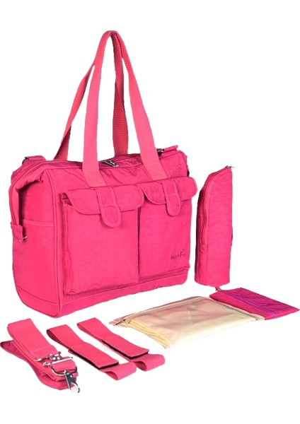 Çok Fonksiyonlu Tek Omuz Anne Çantası Büyük Kapasiteli Yıkanmış Naylon Anne ve Bebek Gezisi Anne Çantası (Yurt Dışından)