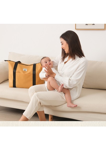 Çok Fonksiyonlu Crossbody Tek Omuz Büyük Kapasiteli Mumya Çantası Su Geçirmez Anne ve Bebek Çantası Taşınabilir Bebek Bekleyen Anne Çantası (Yurt Dışından) fiyatları