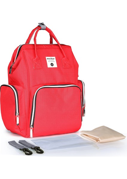 Çok Fonksiyonlu Moda Sırt Çantası Anne Çantası Büyük Kapasiteli Anne ve Bebek Gezi Çantası Anne ve Bebek Malzemeleri Su Geçirmez Sırt Çantası (Yurt Dışından)