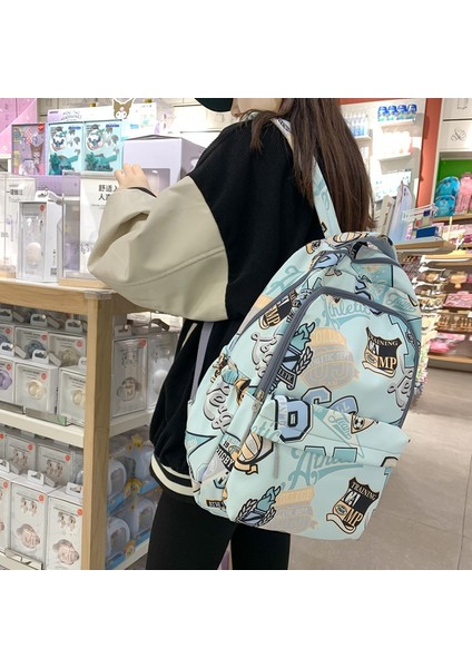 Erkekler, Ortaokul Öğrencileri ve Lise Öğrencileri Için Okul Çantaları 2023 Yeni Stil Kız Grafiti Ilkokul Öğrencileri ve Üniversite Öğrencileri Moda Sırt Çantaları (Yurt Dışından)