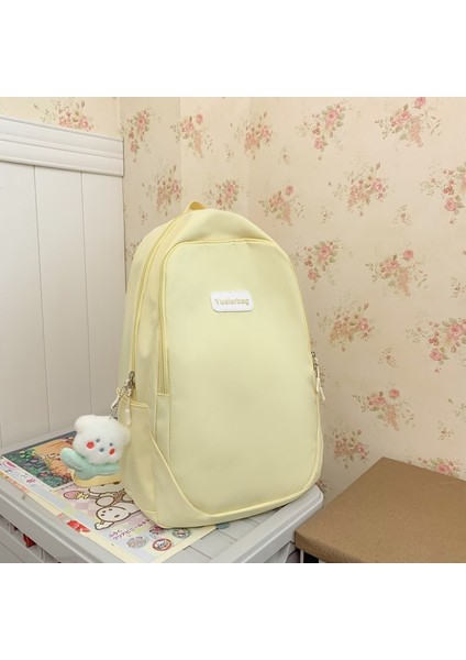 Ilkbahar ve Yaz Yeni Moda Sırt Çantası Büyük Kapasiteli Moda Kore Tarzı Sırt Çantası Kadınlar Için Basit Rahat Öğrenci Okul Çantası (Yurt Dışından) modelleri