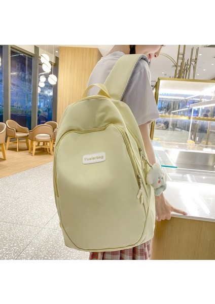 Ilkbahar ve Yaz Yeni Moda Sırt Çantası Büyük Kapasiteli Moda Kore Tarzı Sırt Çantası Kadınlar Için Basit Rahat Öğrenci Okul Çantası (Yurt Dışından) fırsatları