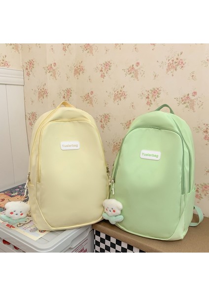 Ilkbahar ve Yaz Yeni Moda Sırt Çantası Büyük Kapasiteli Moda Kore Tarzı Sırt Çantası Kadınlar Için Basit Rahat Öğrenci Okul Çantası (Yurt Dışından) indirimleri
