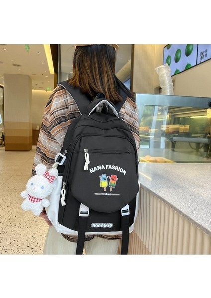 Okul Çantası Kadın Orta ve Lise Üniversite Öğrencileri Için Yeni Moda Büyük Kapasiteli Sırt Çantası Basit Seyahat Sırt Çantası (Yurt Dışından) modelleri