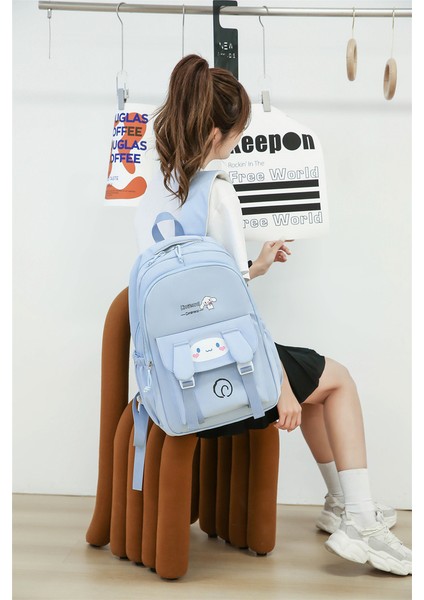 Kadınlar Için Yeni Okul Çantası, Sevimli Karikatür Baskılı Sırt Çantası, Kadınlar Için Büyük Kapasiteli Ortaokul Öğrencisi Sırt Çantası (Yurt Dışından) fiyatları