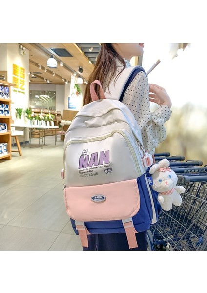 Ortaokul Kızları Için Basit ve Çok Yönlü, Büyük Kapasiteli Sırt Çantası, Bilgisayar Çantası, Kişiselleştirilmiş Mektup Sırt Çantası (Yurt Dışından) fiyatları