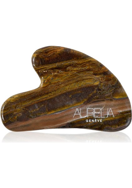 The Tiger Eye Gua Sha - Kalp Şekilli Gua Sha Taşı – Kaplangözü