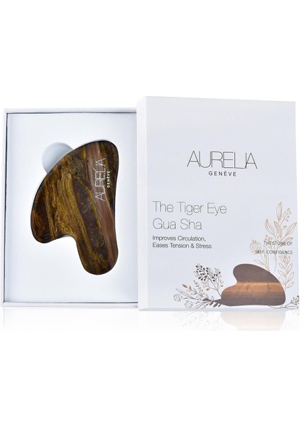 The Tiger Eye Gua Sha - Kalp Şekilli Gua Sha Taşı – Kaplangözü