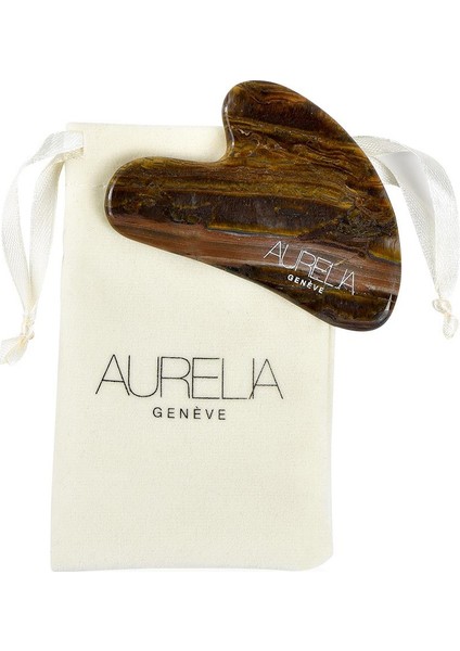 The Tiger Eye Gua Sha - Kalp Şekilli Gua Sha Taşı – Kaplangözü