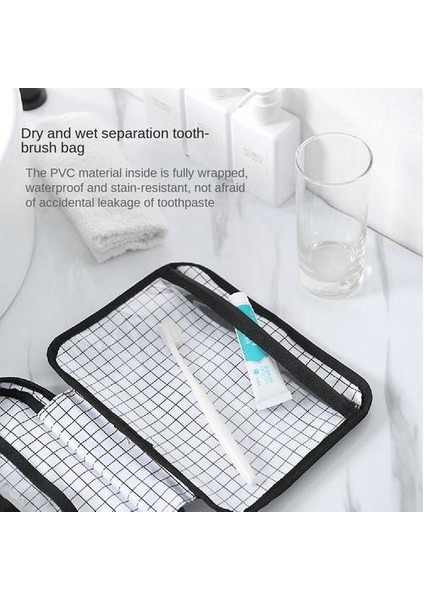 Dupont Kağıt + Pvc Depolama Çantası, Seyahat Tuvaletleri Için Uygun Su Geçirmez Kuru ve Islak Ayırma Taşınabilir Depolama Çantası (Yurt Dışından)