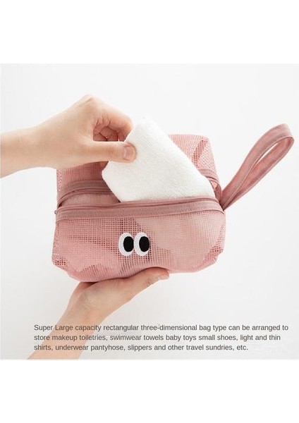 Polyester Depolama Torbası, Ağ ile Üç Boyutlu Büyük Kapasite, Seyahat Depolama Çantası Için Uygun Olabilir (Yurt Dışından) modelleri