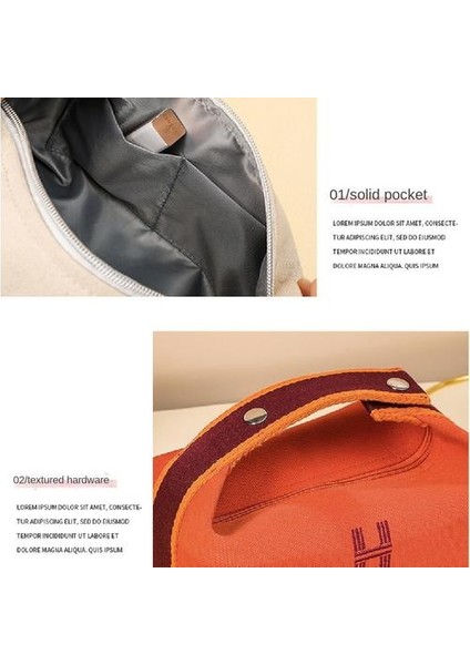 Canvas Kozmetik Çantası, Taşınabilir Büyük Kapasite Cilt Bakımı Ürünleri Için Uygun Portatif Kozmetik Çanta Taşınabilir (Yurt Dışından) fiyatları