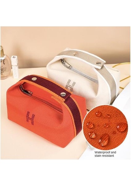 Canvas Kozmetik Çantası, Taşınabilir Büyük Kapasite Cilt Bakımı Ürünleri Için Uygun Portatif Kozmetik Çanta Taşınabilir (Yurt Dışından) fırsatları