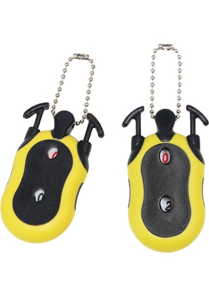 Golf Sayacı Çift Kadranlı Tally Scorer Anahtarlıklı Golf Aksesuarı Sarı (Yurt Dışından)