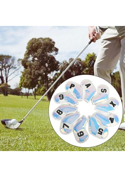 10 Deluxe Su Geçirmez Kulüp Kafası Nakışlı Golf I ile 4-9pxsa Kapakları (Yurt Dışından)