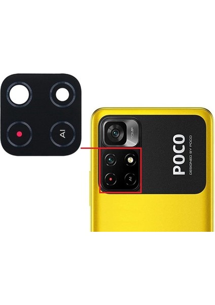 Xiaomi Poco M4 Pro 5g Uyumlu Kamera Lensi Camı Küçük 21091116AG MZB0BGVIN