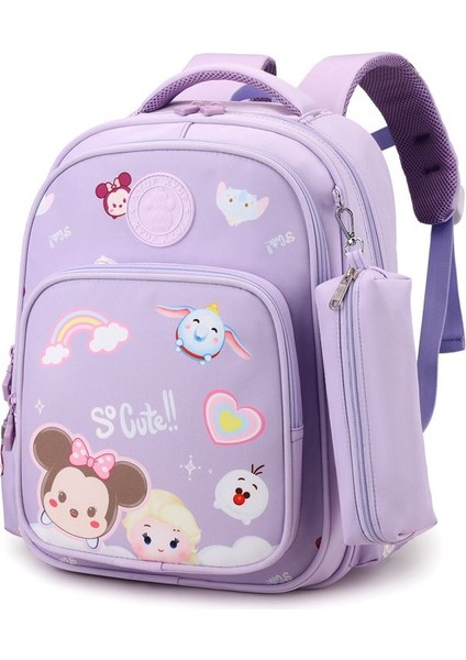 Güzel ve Sevimli Ilkokul Öğrencileri Omurga Koruma Okul Çantası Kalem Kutusu ile (Yurt Dışından)