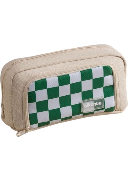 A202 Checkerboard Kanvas Kalem Kutusu (Yurt Dışından)