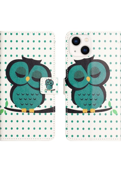 Apple iPhone15 Plus Folio Cüzdan Kılıfı Pu Deri Stand Telefon Kapağı (Yurt Dışından)