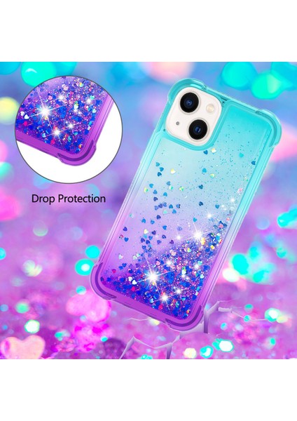 Apple iPhone15 Plus Gradyan Akan Sıvı Kasa Tpu Şok Geçirmez Telefon Kapağı (Yurt Dışından)