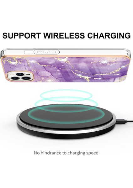 Apple iPhone15 Pro Max Tpu Elektroklokal Koruyucu Kapak Mermer Desen Telefon Kılıfı (Yurt Dışından) fırsatları
