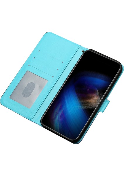 Apple iPhone15 Pro Max Pu Deri Telefon Kılıfı 3D Önleme Önleyici Cüzdan Stand Kapağı (Yurt Dışından)