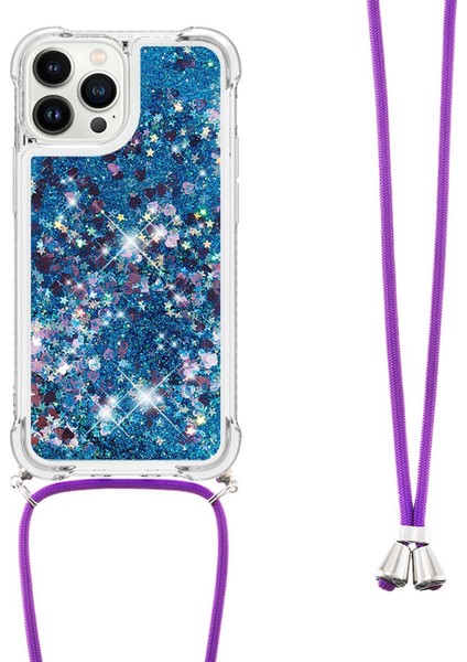 Apple iPhone15 Pro Max Glitter Telefon Kılıfı Akıcı Sıvı Tpu Yastık Koruyucu Kapak Kirkar (Yurt Dışından)