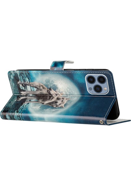 Apple iPhone15 Pro Max Flip Telefon Kılıfı Pu Deri Cüzdan Stand Kapağı Kayış (Yurt Dışından)
