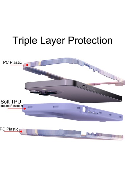 Apple iPhone15 Pro Max Telefon Kılıfı, Pc + Tpu Anti-Drop Telefon Kapağı (Yurt Dışından)