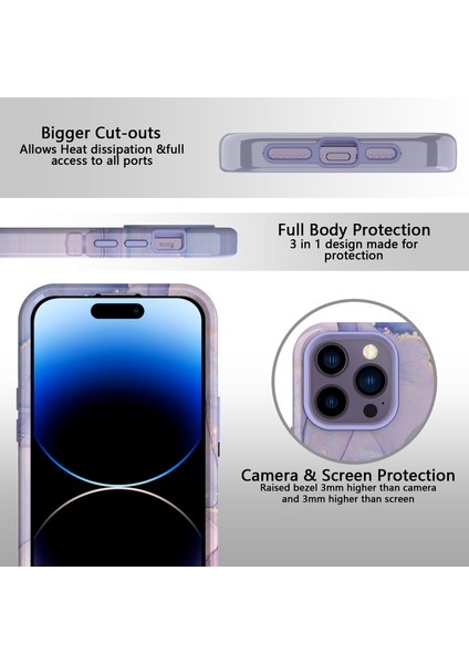 Apple iPhone15 Pro Max Telefon Kılıfı, Pc + Tpu Anti-Drop Telefon Kapağı (Yurt Dışından)
