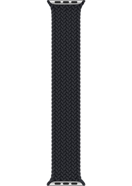 Apple Watch Ultra 2 Kordon, (Small Size, 127MM) Braided Solo Loop Band Siyah