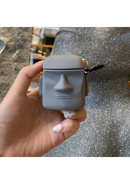 Airpods 1. Nesil / 2. Nesil Kılıf Cartoon Figürlü Silikon Crtn-Fgr-Hykl