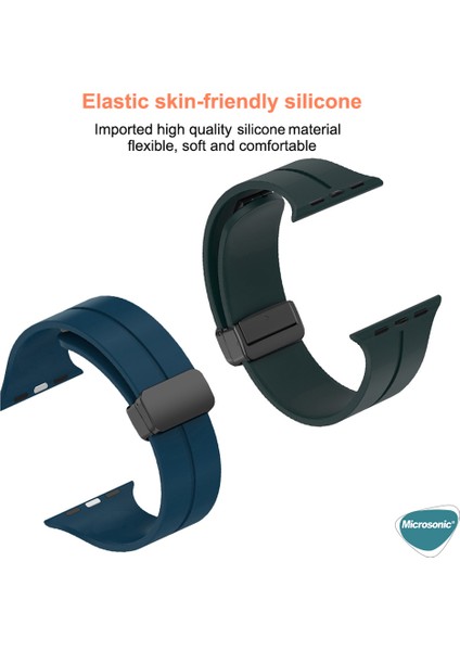 Apple Watch Ultra 2 Kordon Ribbon Line Siyah Kırmızı