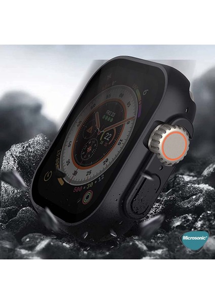 Apple Watch Ultra 2 Kılıf Privacy Gizlilik Filtreli Watchband Siyah
