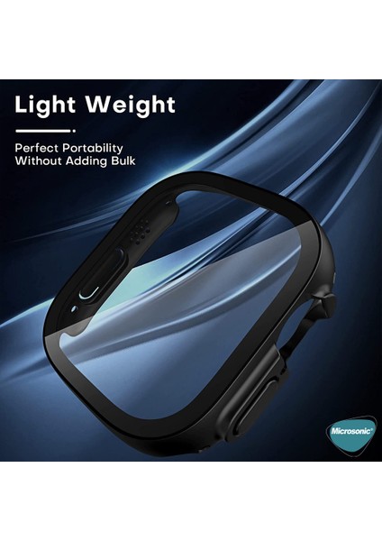 Apple Watch Ultra 2 Kılıf Privacy Gizlilik Filtreli Watchband Siyah