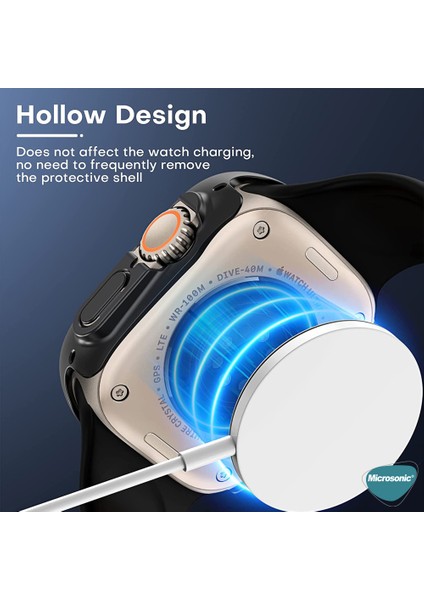 Apple Watch Ultra 2 Kılıf Privacy Gizlilik Filtreli Watchband Siyah