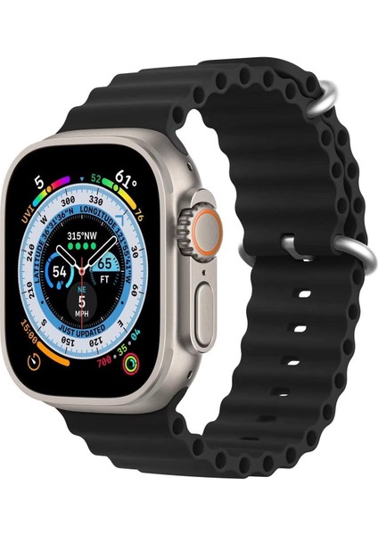 Apple Watch Series 9 41MM Kordon Ocean Band Siyah