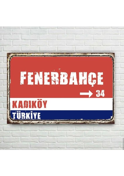 Fenerbahçe Tabela Retro Mdf Tablo